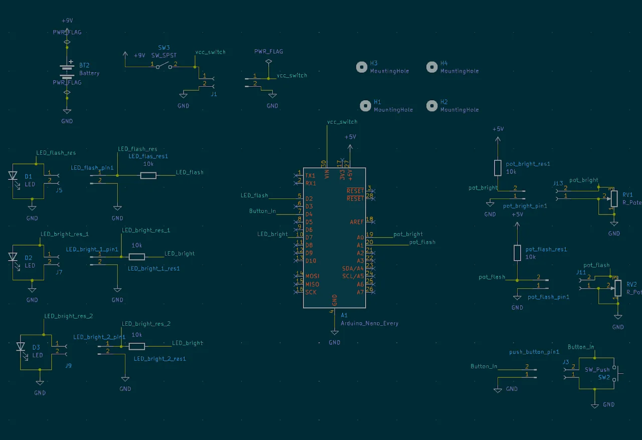 Schematic and board layout in KiCad