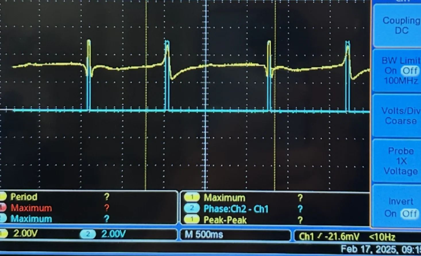 Pacing a pithed frog heart during preliminary testing