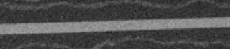 CT of an encapsulated trace before (left) and after (right) parameter optimization, shown at the same orientation